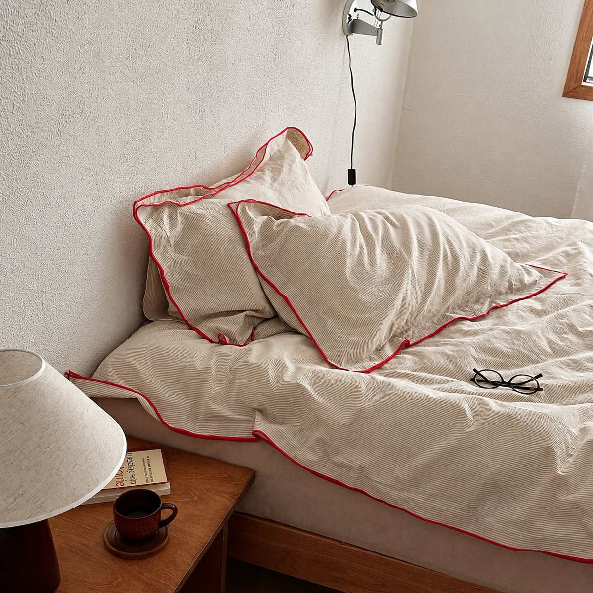 Vintora Minimalist Cotton Duvet Cover Set  Bedding for Modern Bedroom G119