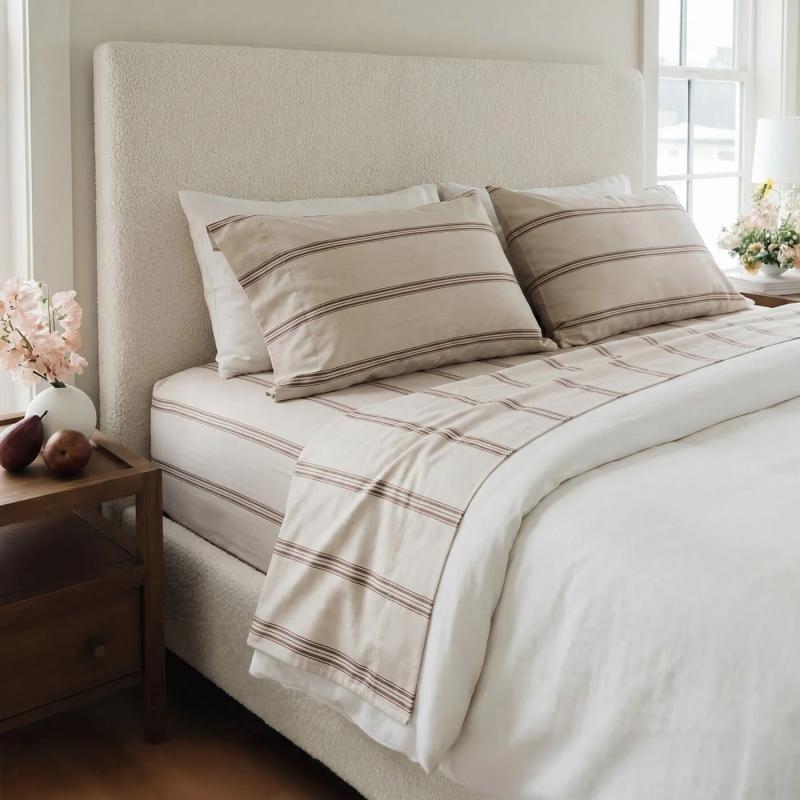 Classic Stripe Bamboo Bedding Set