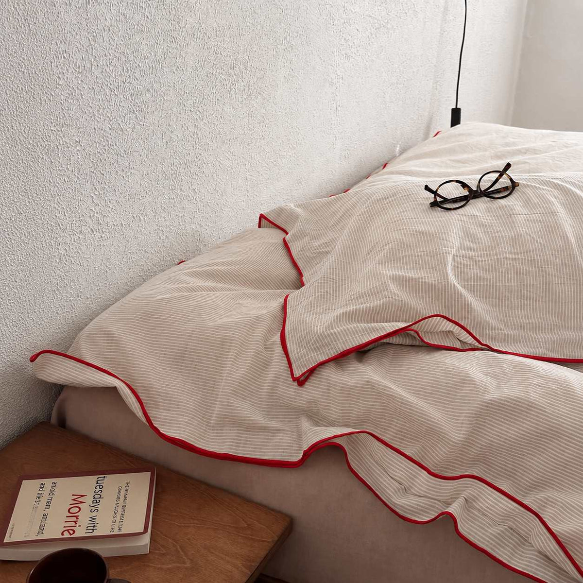 Vintora Minimalist Cotton Duvet Cover Set  Bedding for Modern Bedroom G119