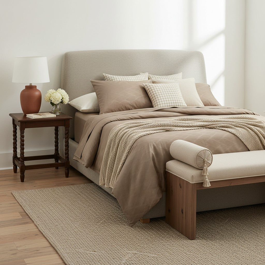 Geometric Patterns Bamboo Bedding Set
