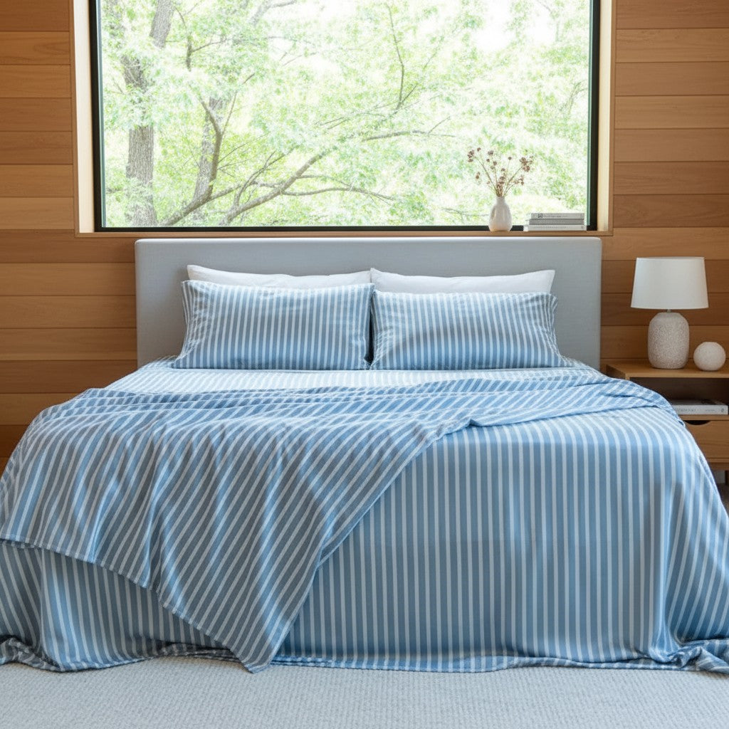 Stripe Bamboo Bedding Set