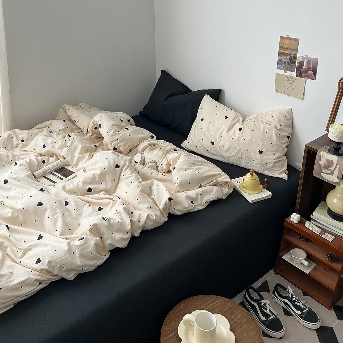 Little Hearts & Polka Dots Bedding Set