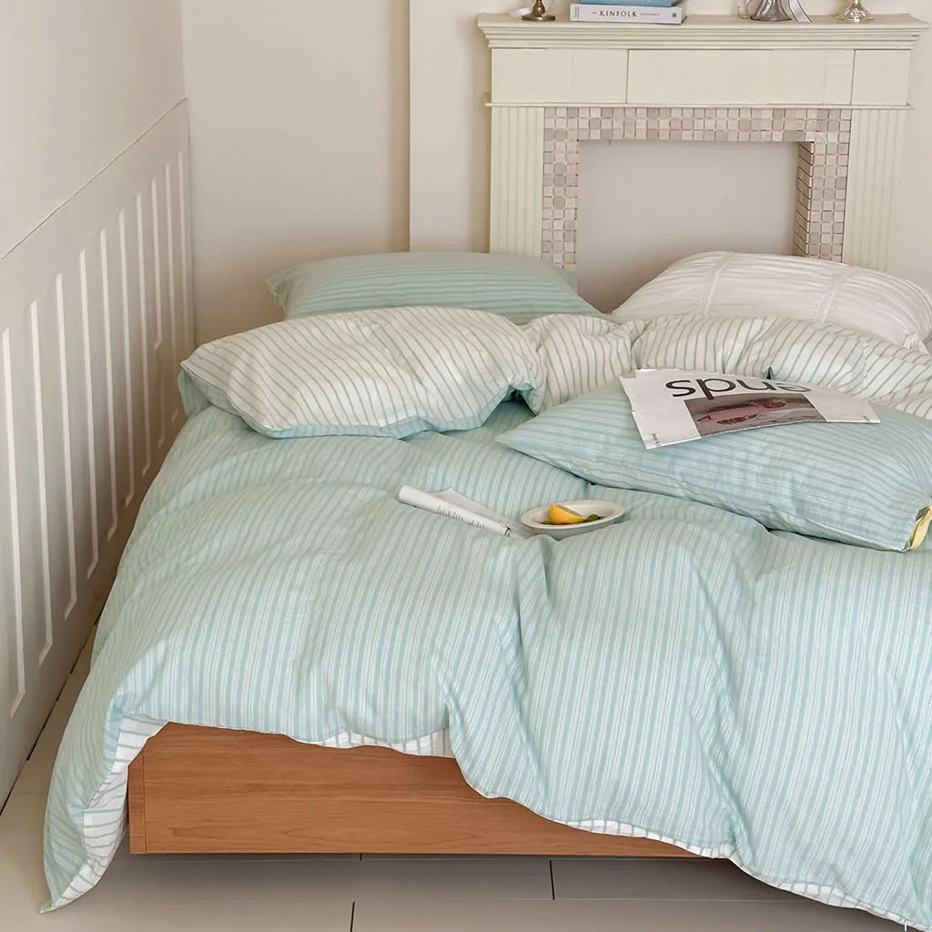 Contrast Stripe Duvet Cover