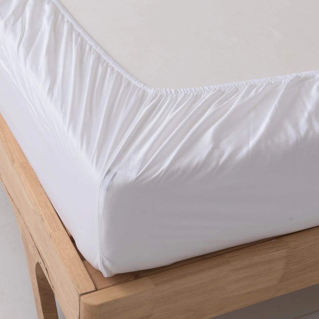 Bamboo Fitted Sheet Set - White