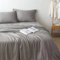Bamboo Quilt Cover Set - Stone Grey
