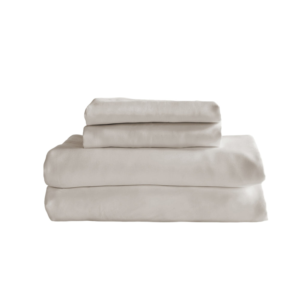 Qelune Bamboo Sheet Set 鈥?Cooling Organic Bamboo Bedding in Sand