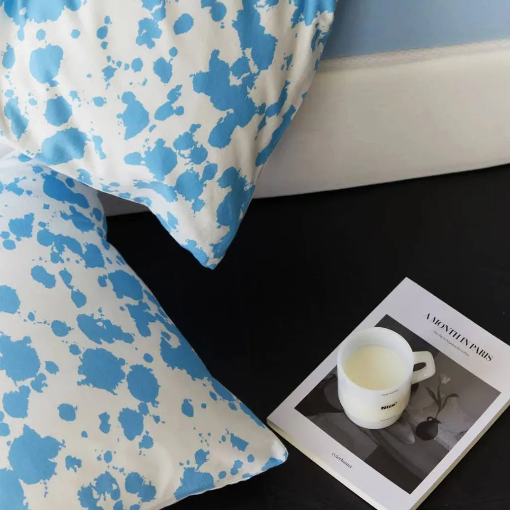 Paint Splatter Printed Bedding Set