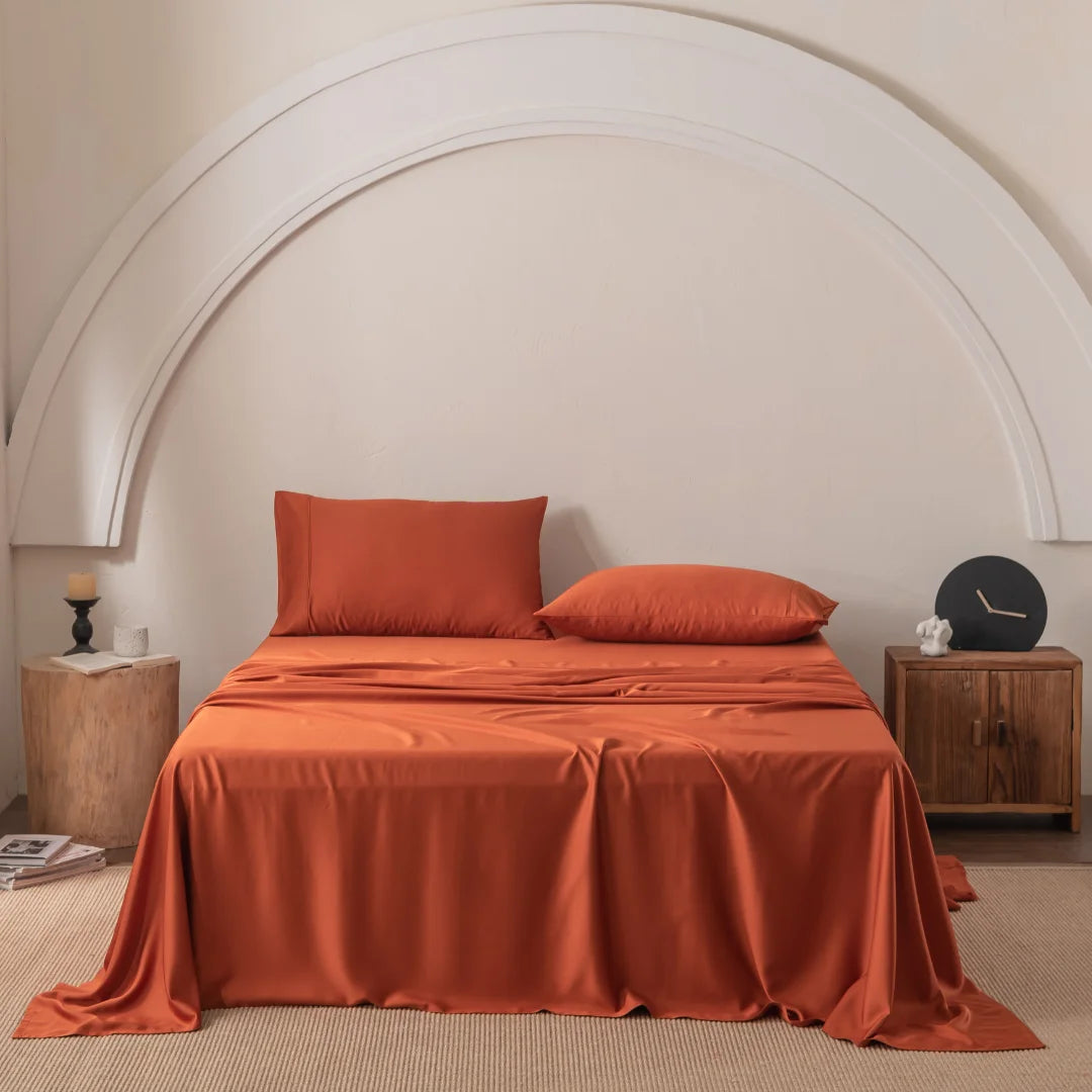 Bamboo Sheet Set - Copper Sunset