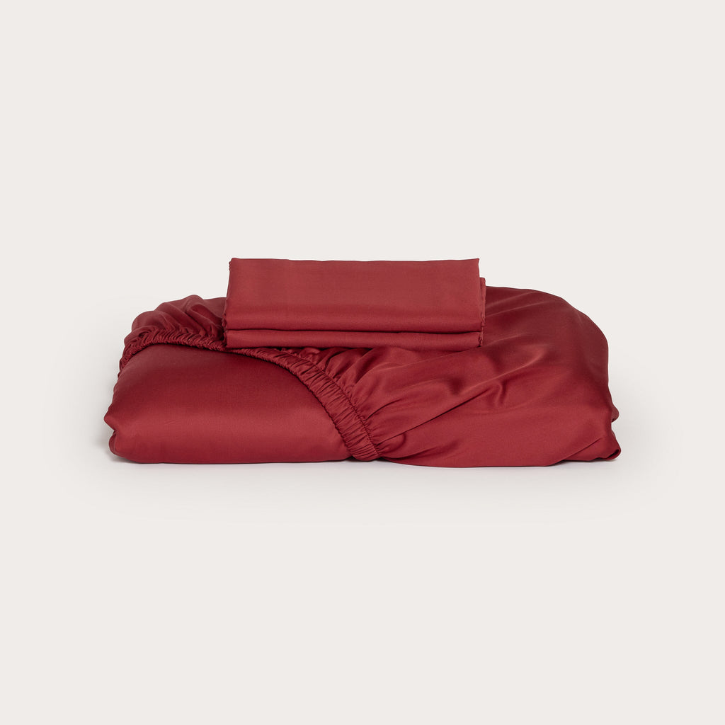 Cherry Bamboo Fitted Sheet