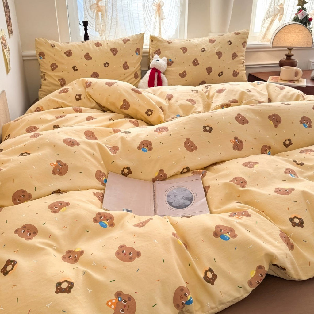 Kawaii Happy Bears Bedding Set