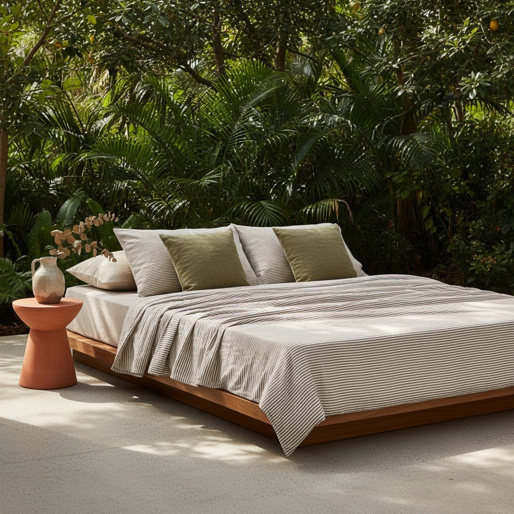 Classic Stripe Bamboo Bedding Set