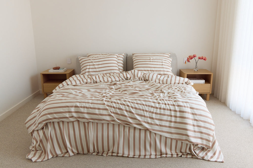 Haven Stripe Bamboo Quilt Cover