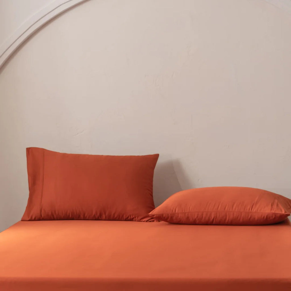 Bamboo Pillowcase Set - Copper Sunset