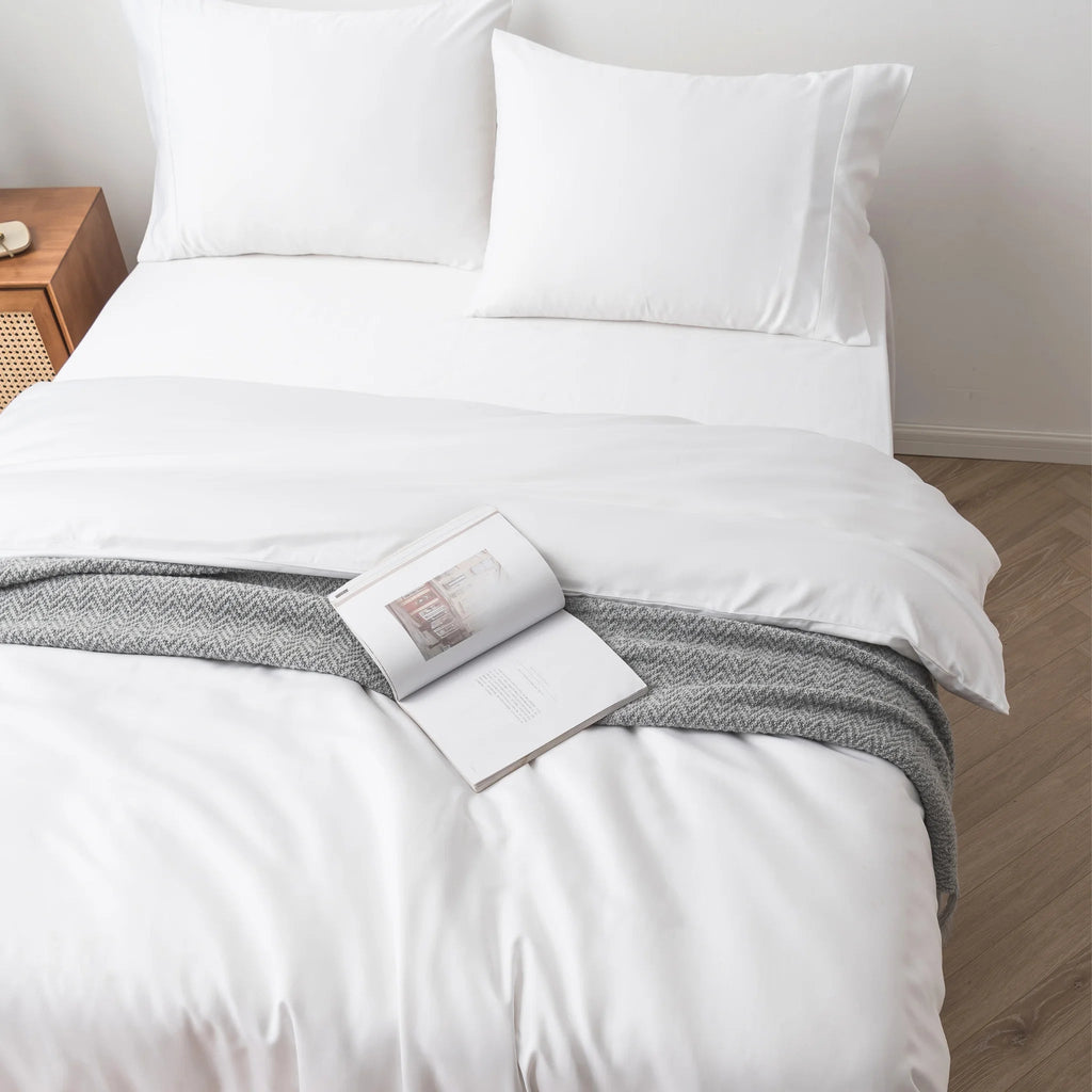 Bamboo Quilt Cover Set - White