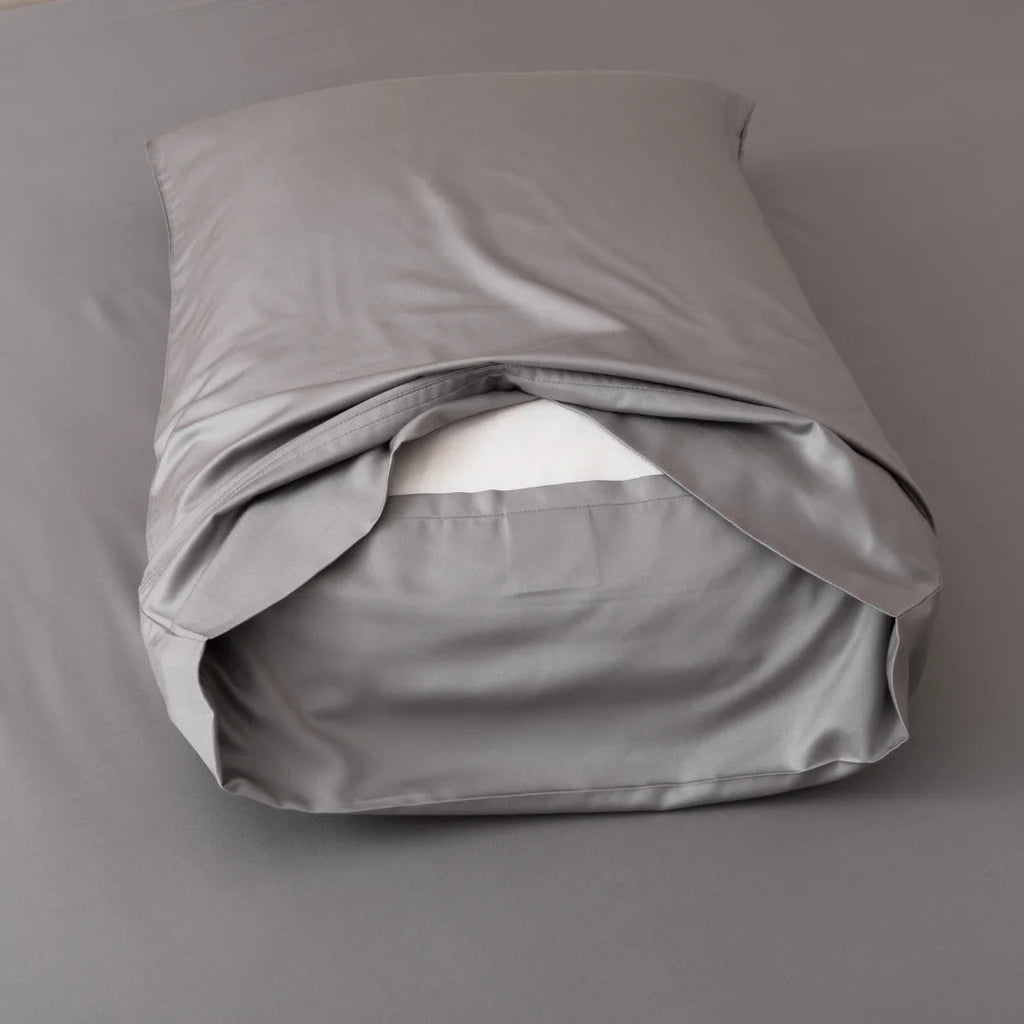 Bamboo Pillowcase Set - Stone Grey