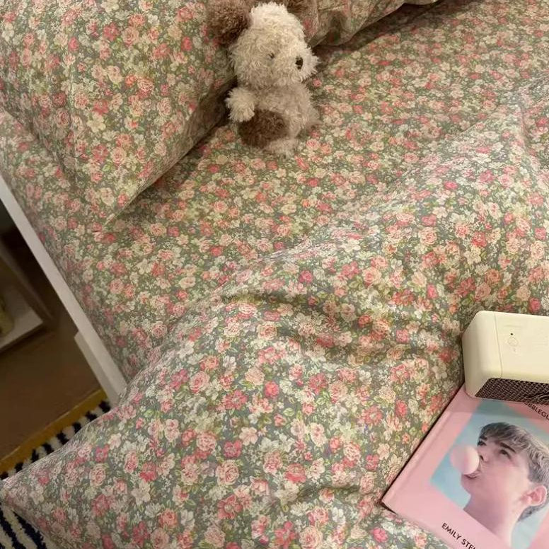 Roselle Bloomelle Vintage Floral Cotton Bedding Set G67