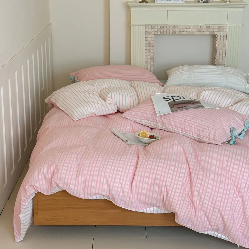 Contrast Stripe Duvet Cover