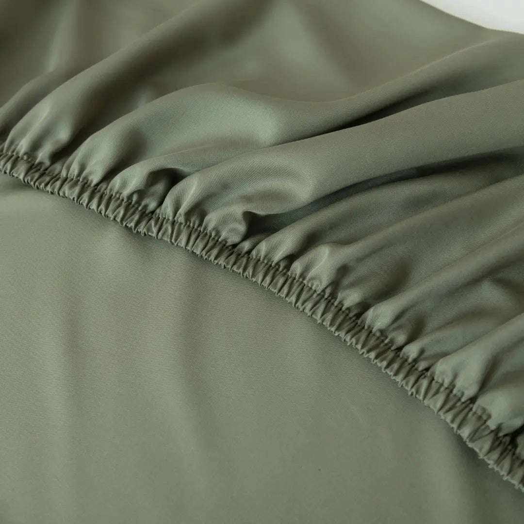 Bamboo Fitted Sheet Set - Moss