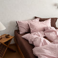 Vintora Cozy Vintage Stripe Cotton Bedding 4 Piece Set G80