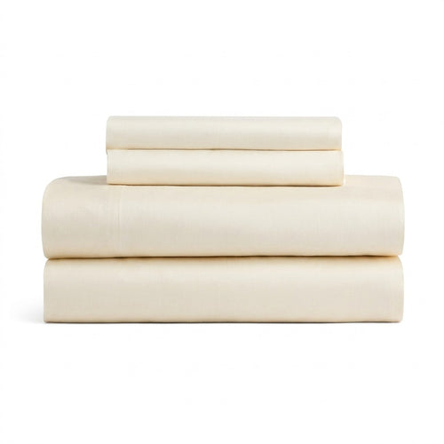 Qelune Bamboo Sheet Set – Cooling Organic Bamboo Bedding in Elegant Ivory