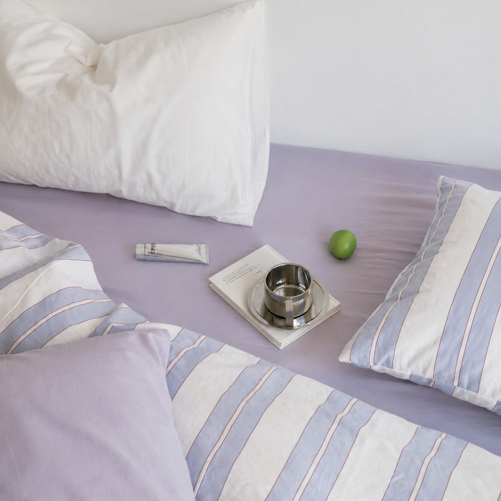 Vintora Haven Stripe Cotton 4 Piece Bedding Set G106