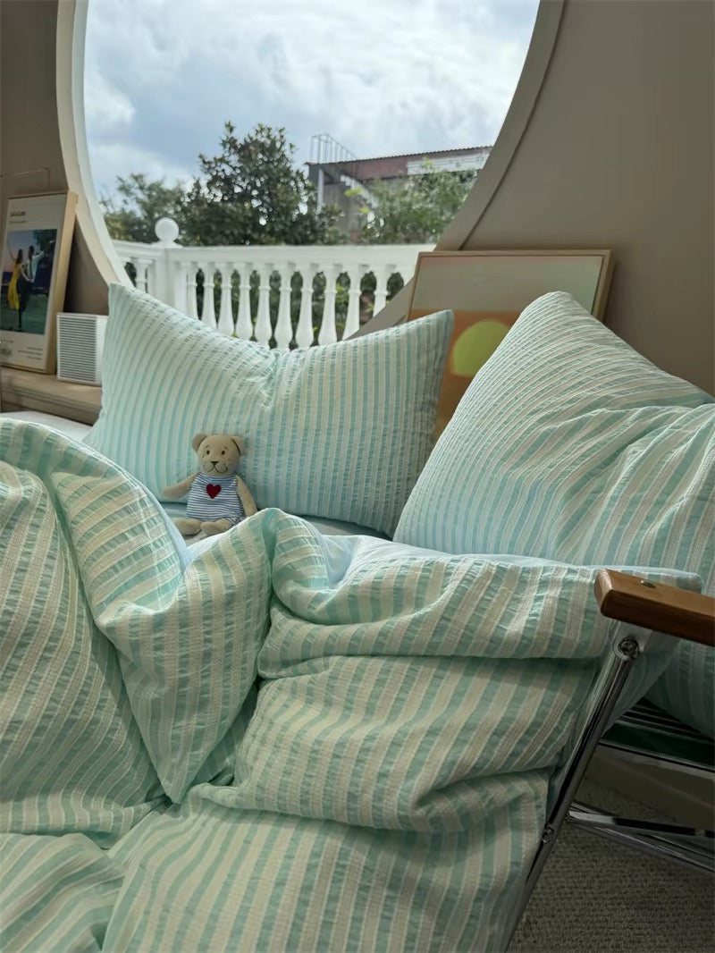 Refresh Jacquard Striped Bedding Set