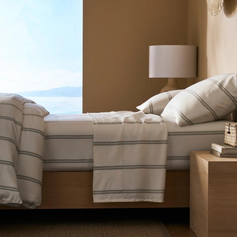 Classic Stripe Bamboo Bedding Set