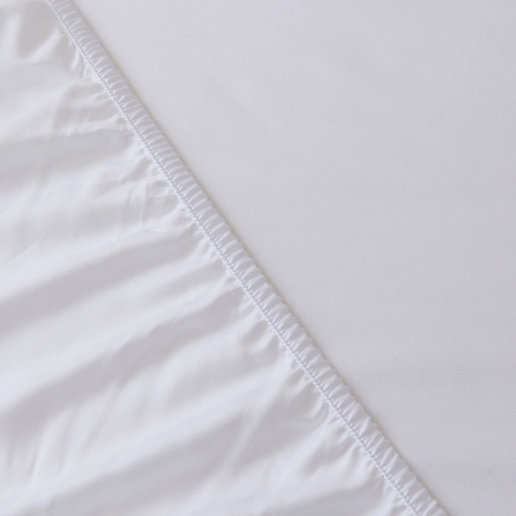 Bamboo Fitted Sheet Set - White