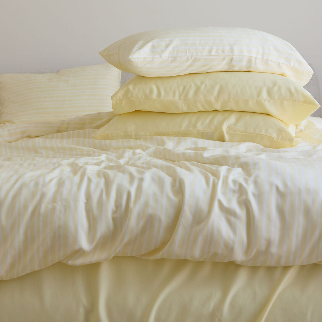Butter Stripe Bamboo Pillowslip