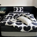Oversized Heart Print Bedding Set