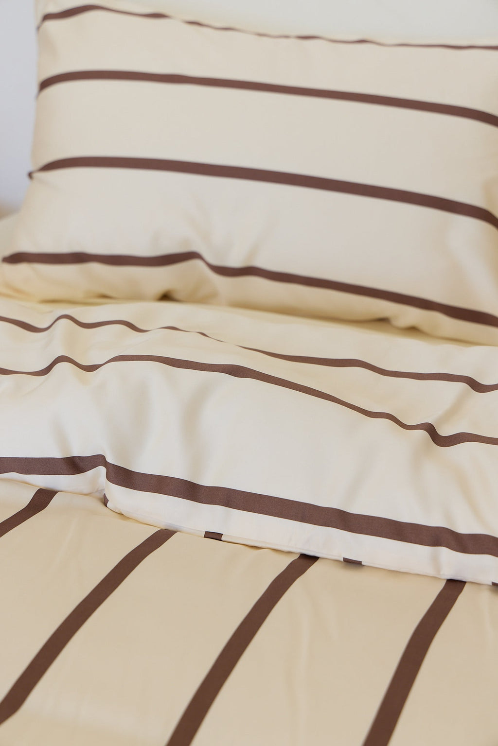 Chocolate Stripe Bamboo Sheet Set