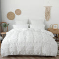 White Pom Pom Bedding Set