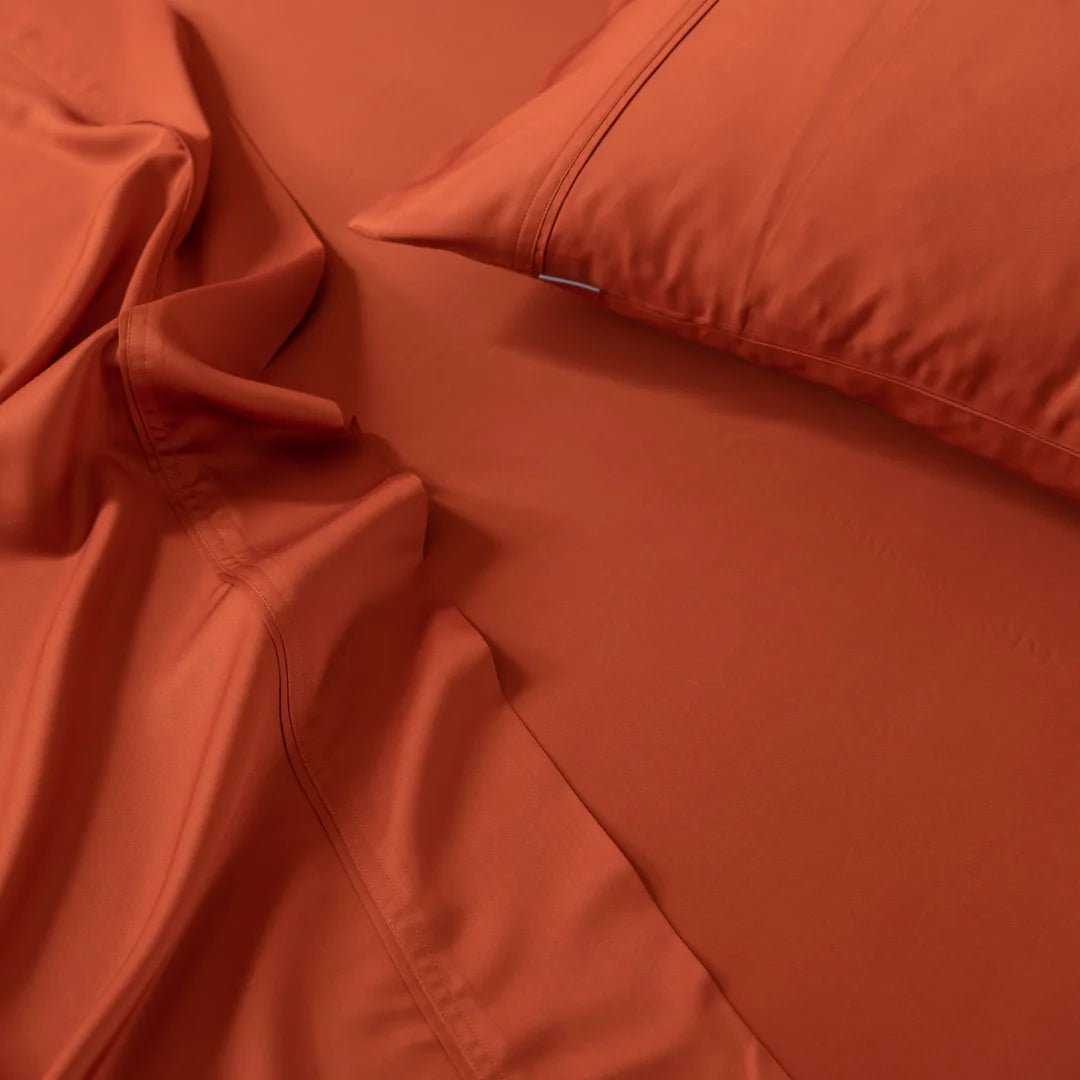 Bamboo Pillowcase Set - Copper Sunset