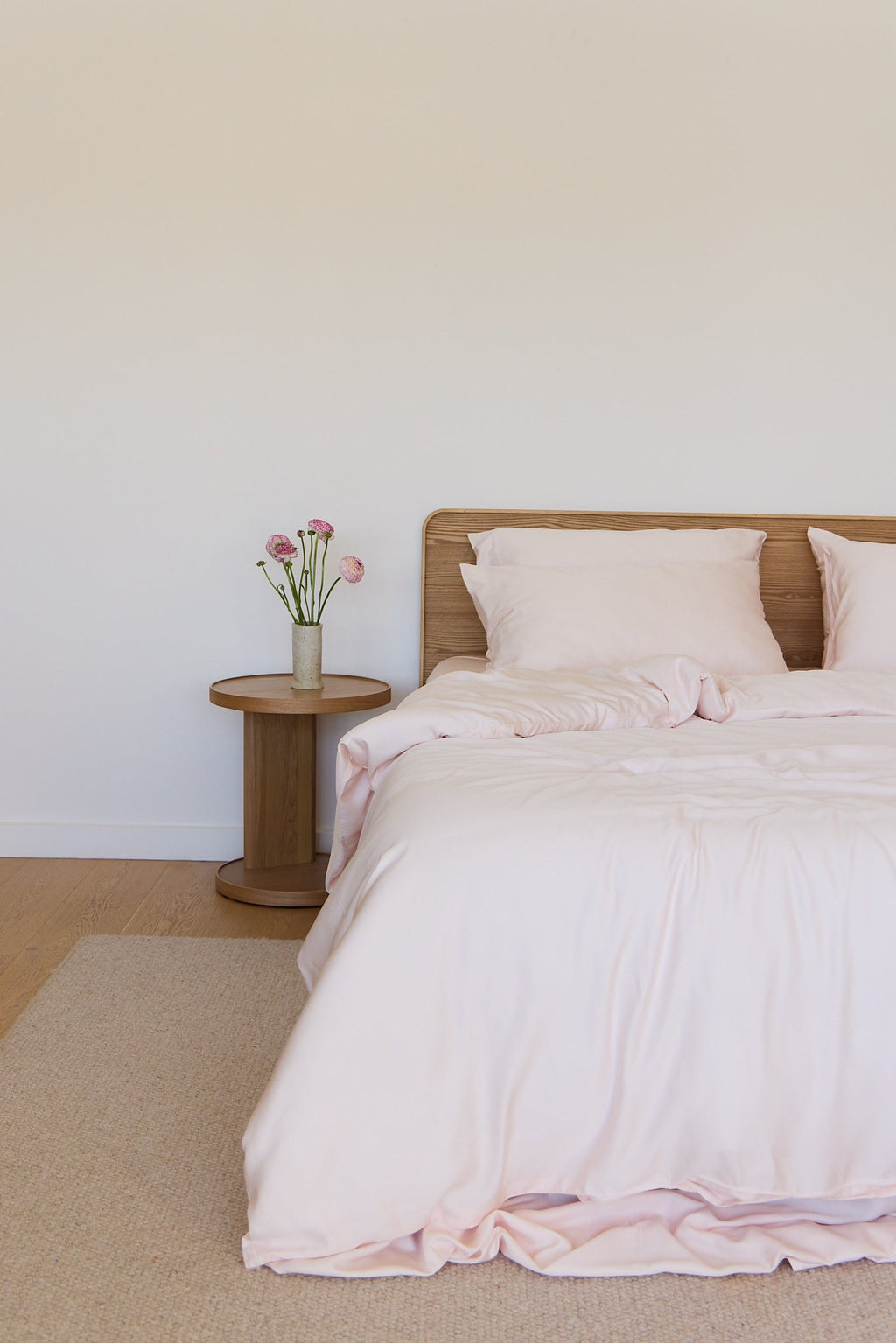 Blush Bamboo Quilt Cover