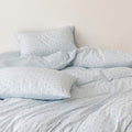 Vireza Washed Cotton Jacquard Bedding Set with Soft Breathable for All Seasons G101