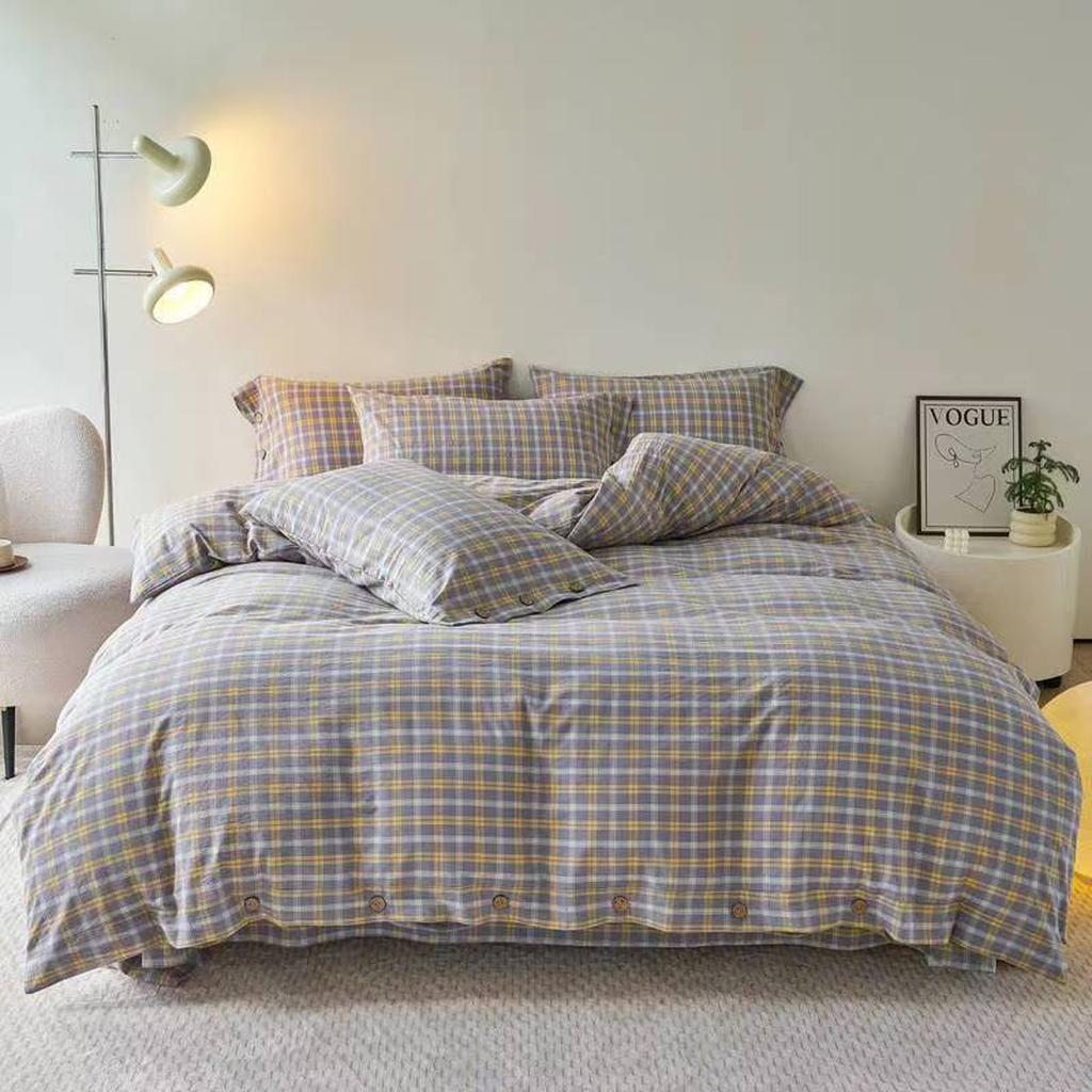 Gingham Bedding Set - Mint Green