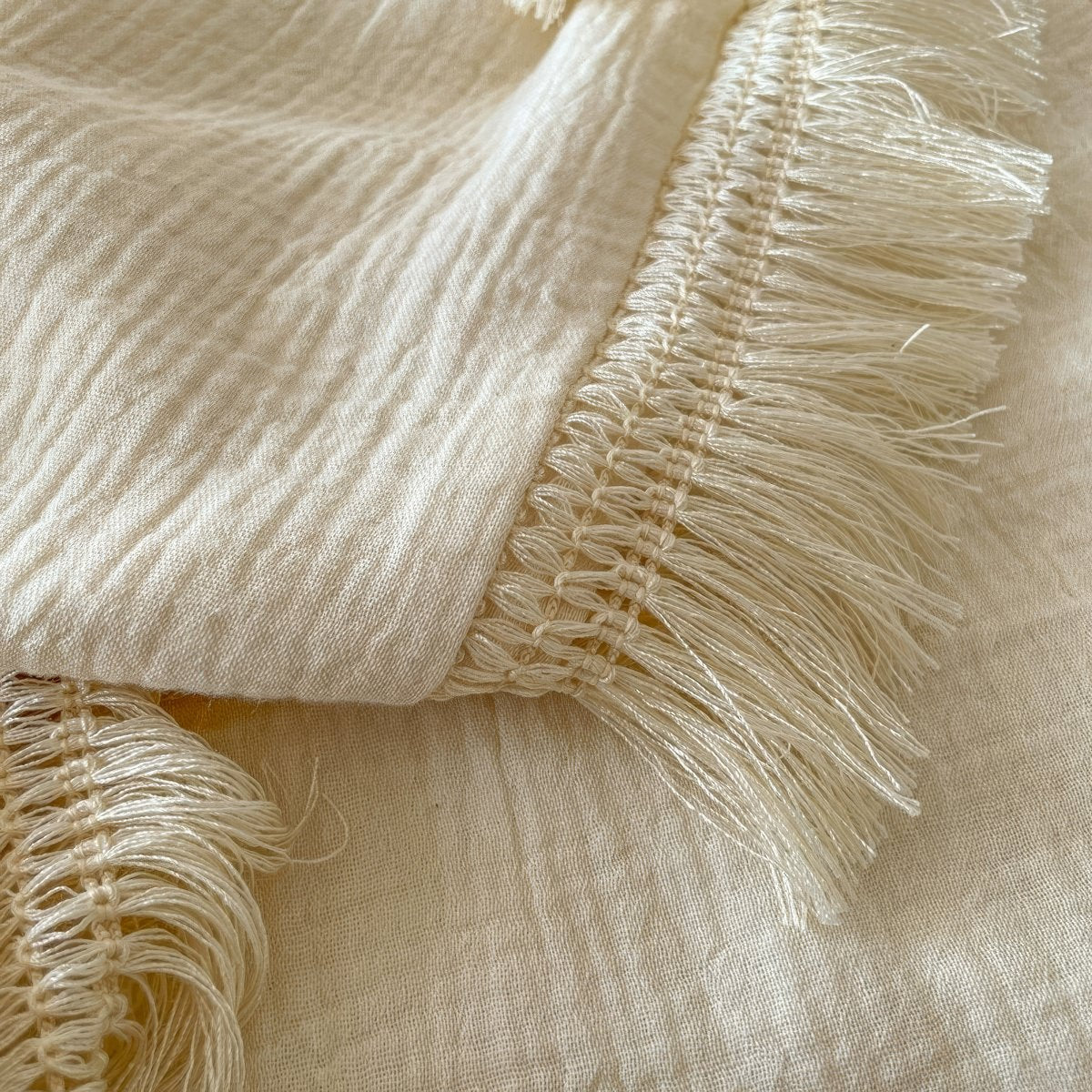 Boho Fringe Edge Bedding Set