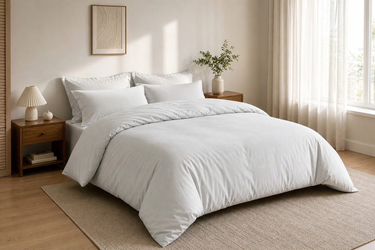 Silver Bamboo Quilt Cover