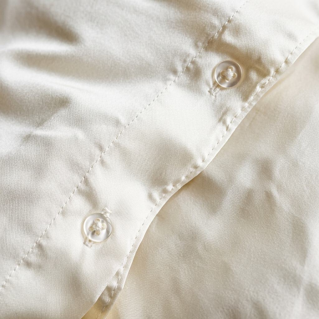 Qelune Bamboo Duvet Cover Set 鈥?Cooling Organic Bamboo Bedding in Elegant Ivory