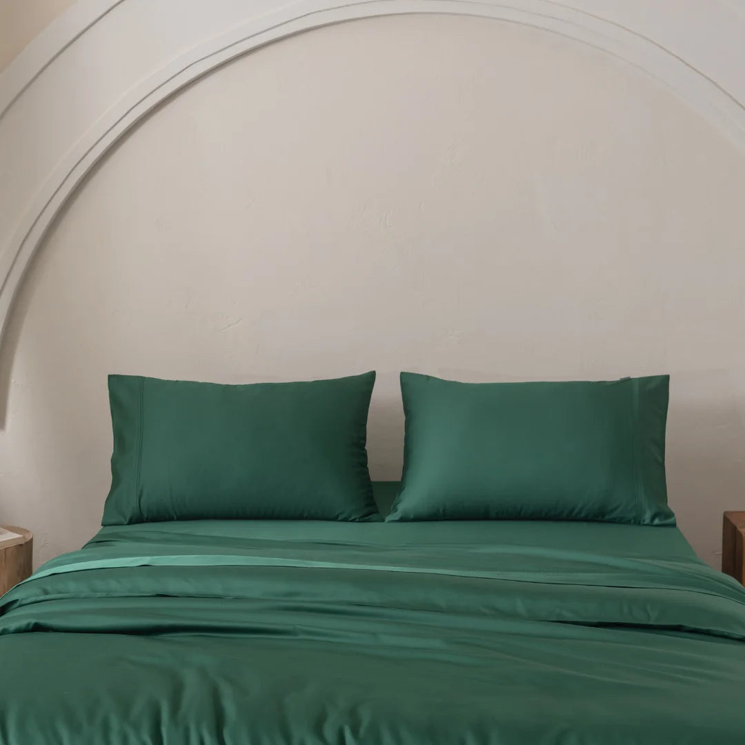 Bamboo Quilt Cover Set - Evergreen
