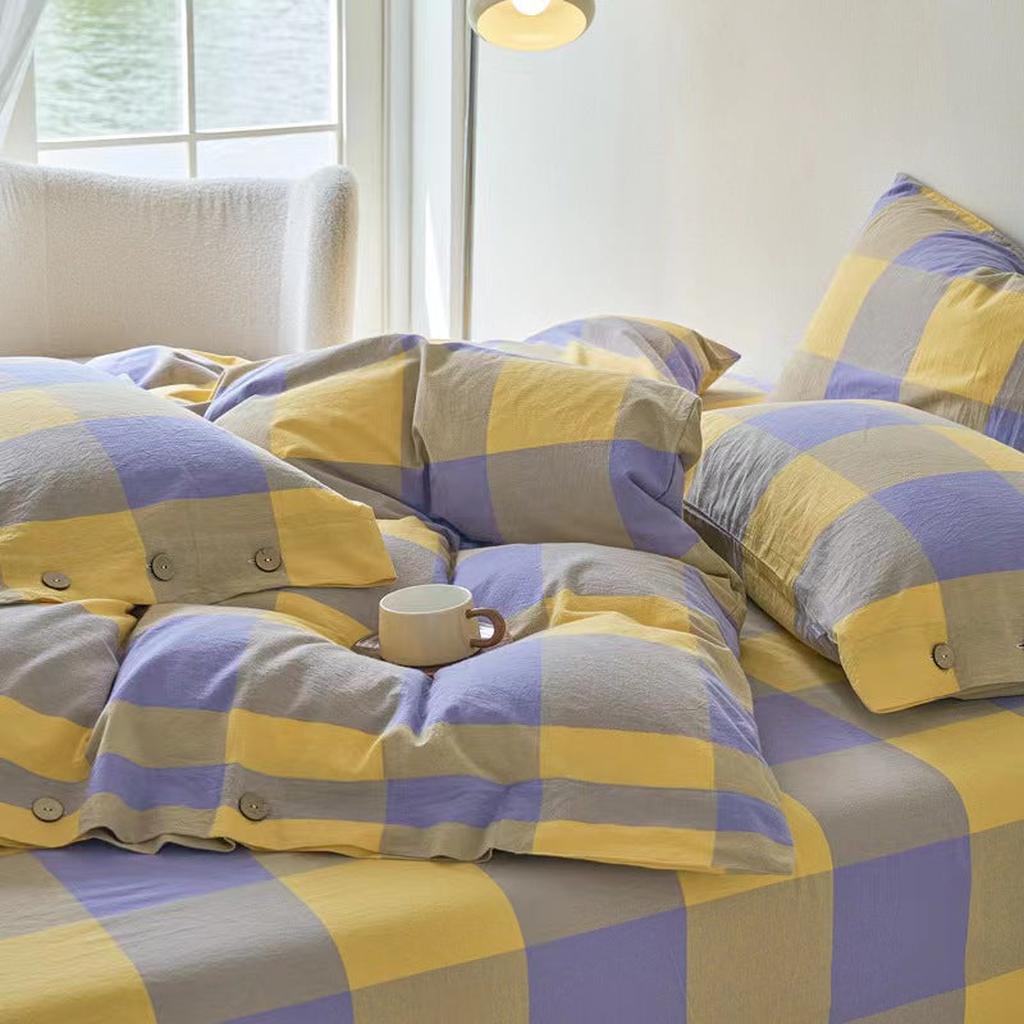 Gingham Bedding Set - Mint Green