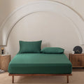 Bamboo Fitted Sheet Set - Evergreen