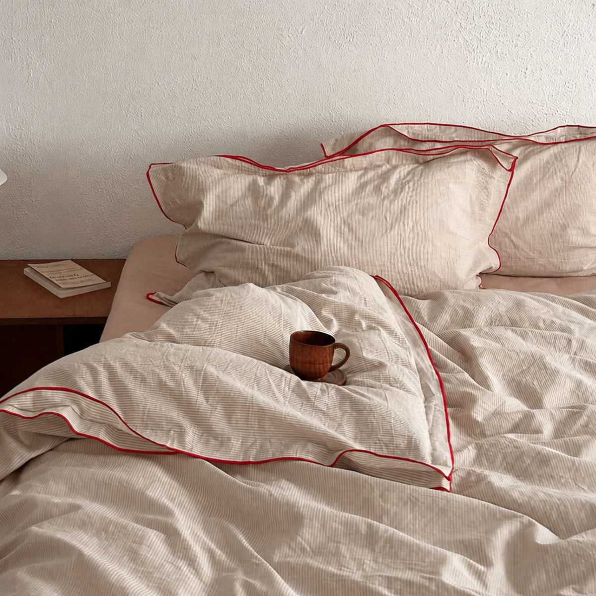 Vintora Minimalist Cotton Duvet Cover Set  Bedding for Modern Bedroom G119