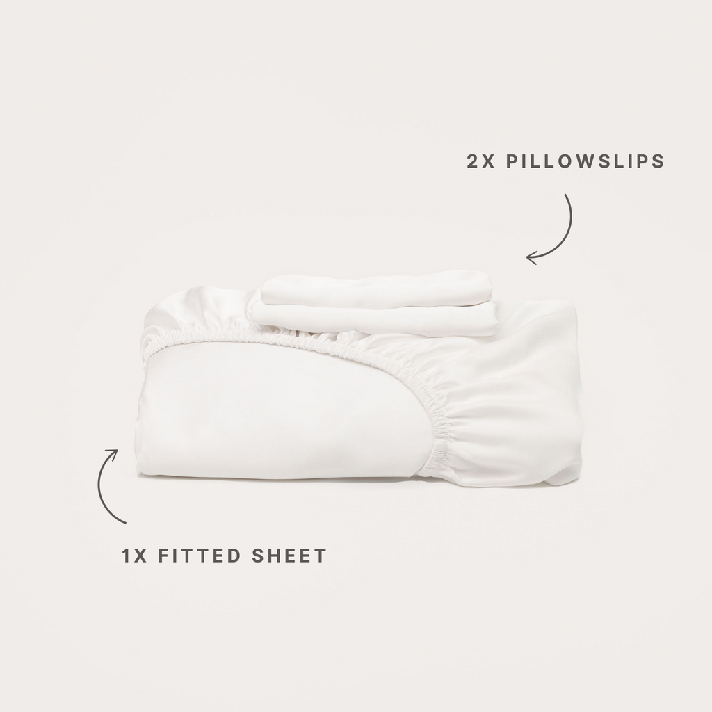 White Bamboo Fitted Sheet