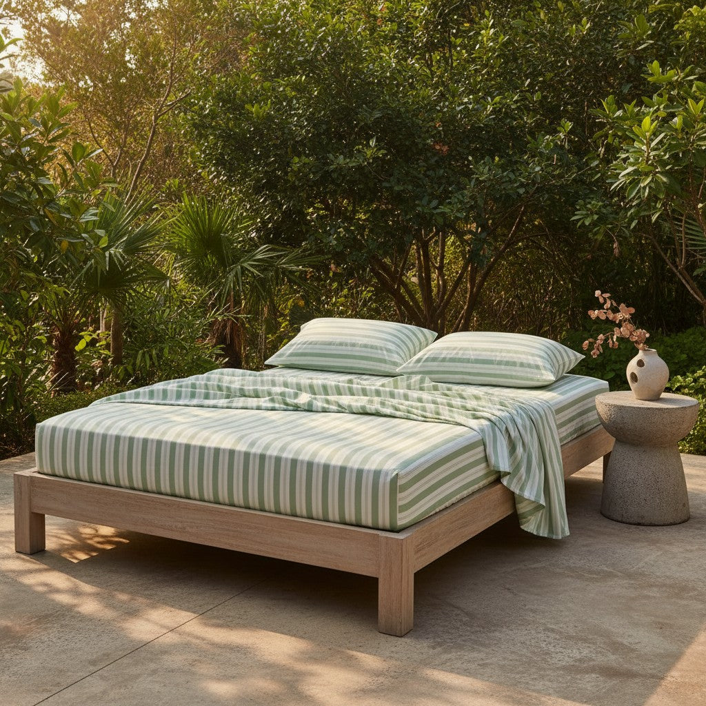Stripe Bamboo Bedding Set