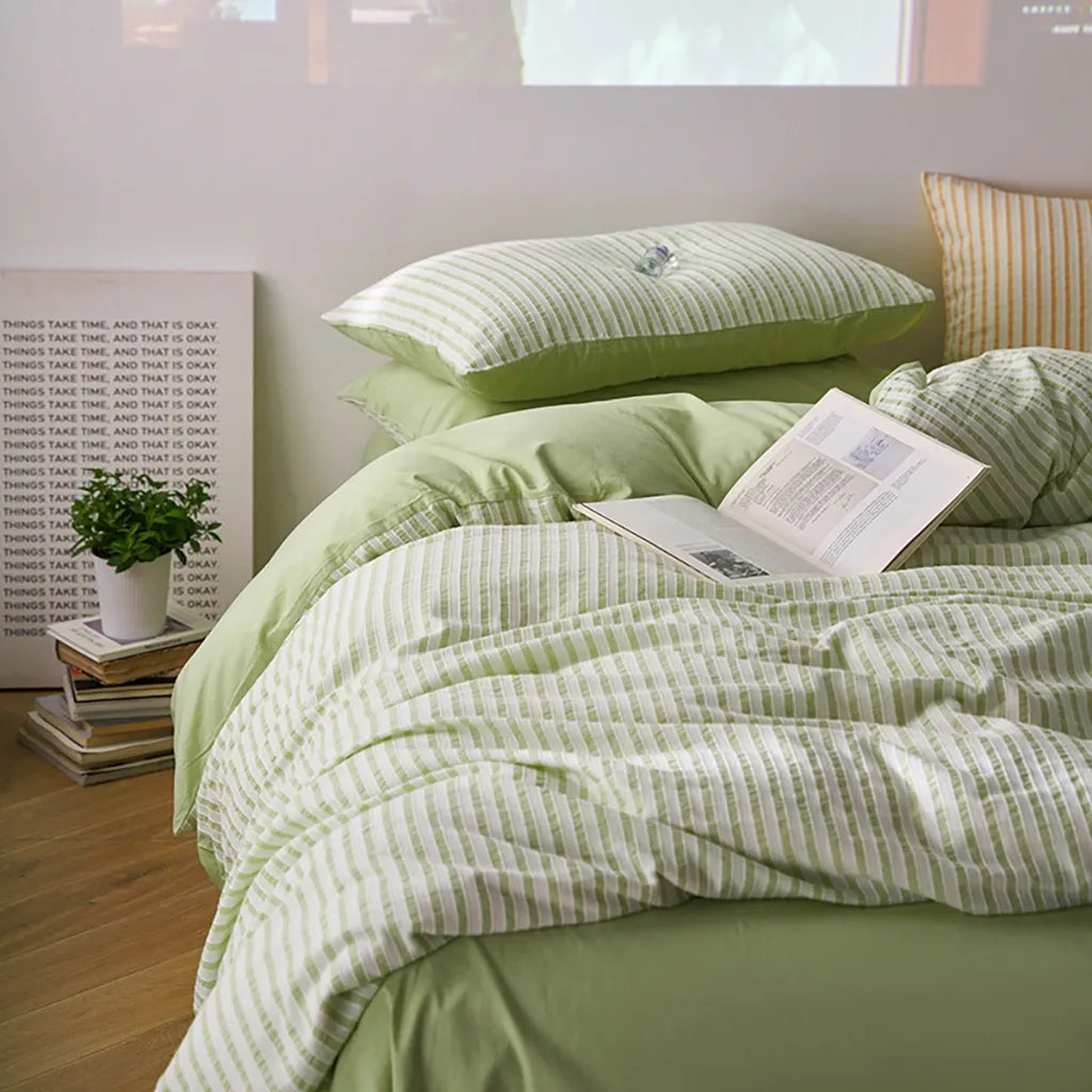 Refresh Jacquard Striped Duvet Cover