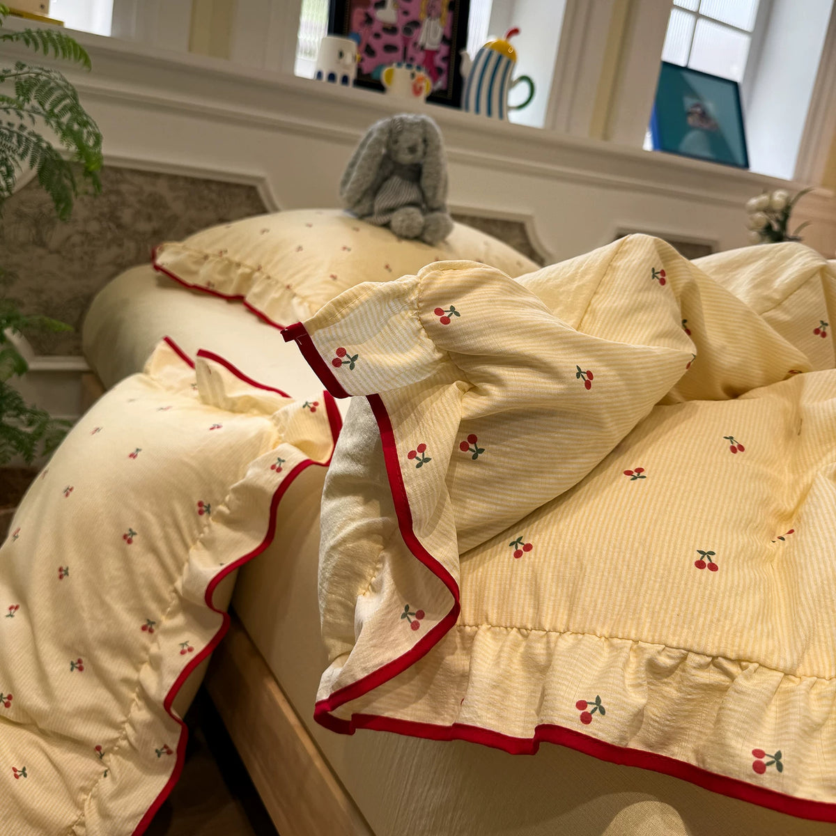 Roselle Cherry Pattern Bedding Set G89