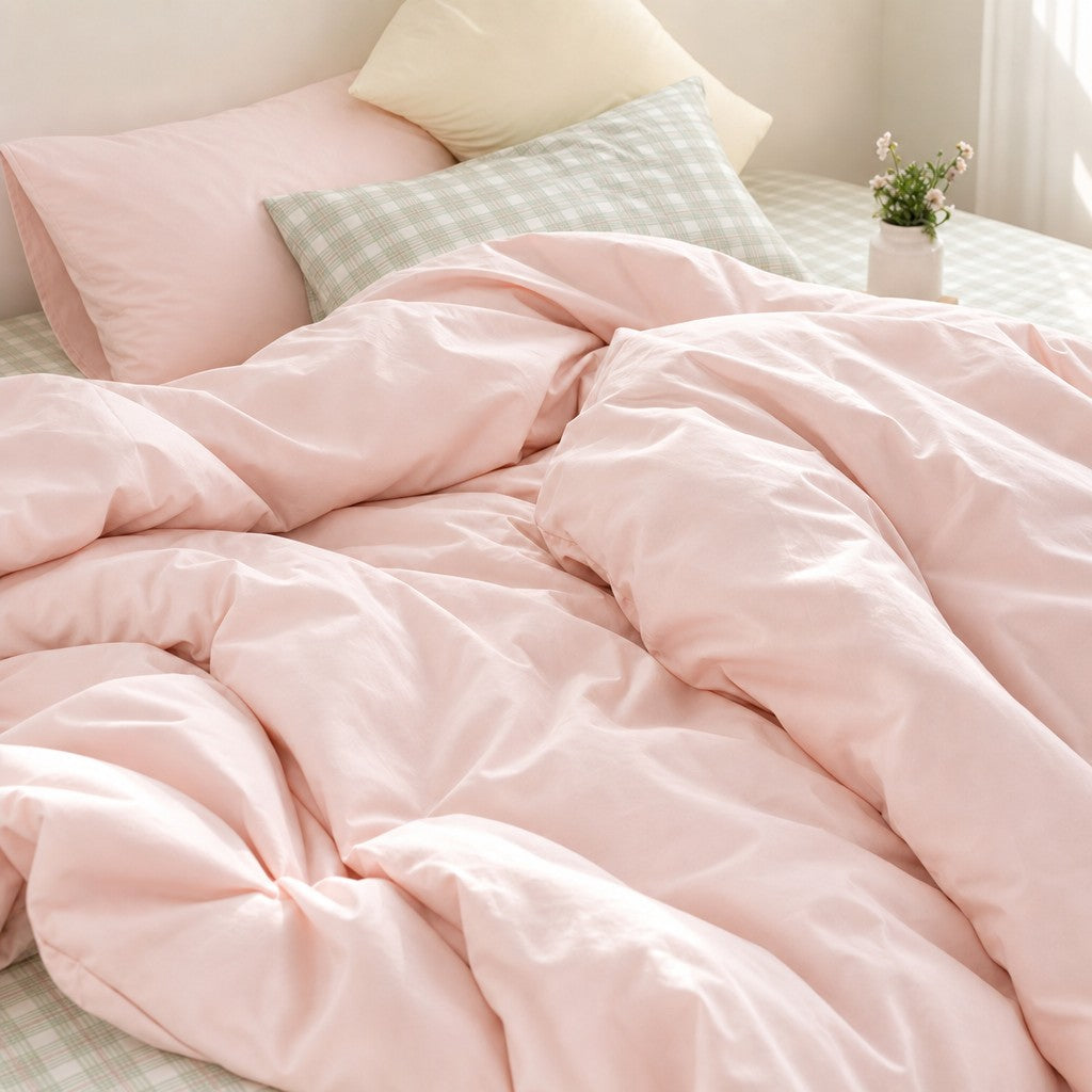 Vireza Green Plaid Pure Cotton Bedding Set G86