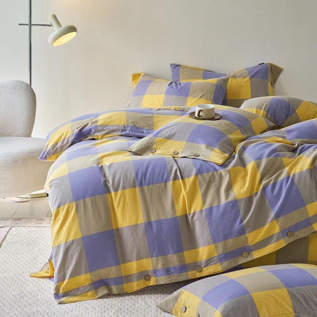 Gingham Bedding Set - Mint Green