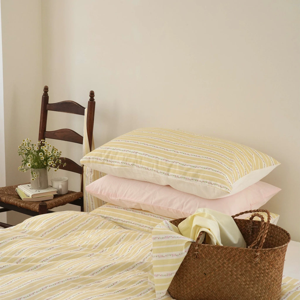 Vintora Butter Striped Soft Cotton Bedding Set G92